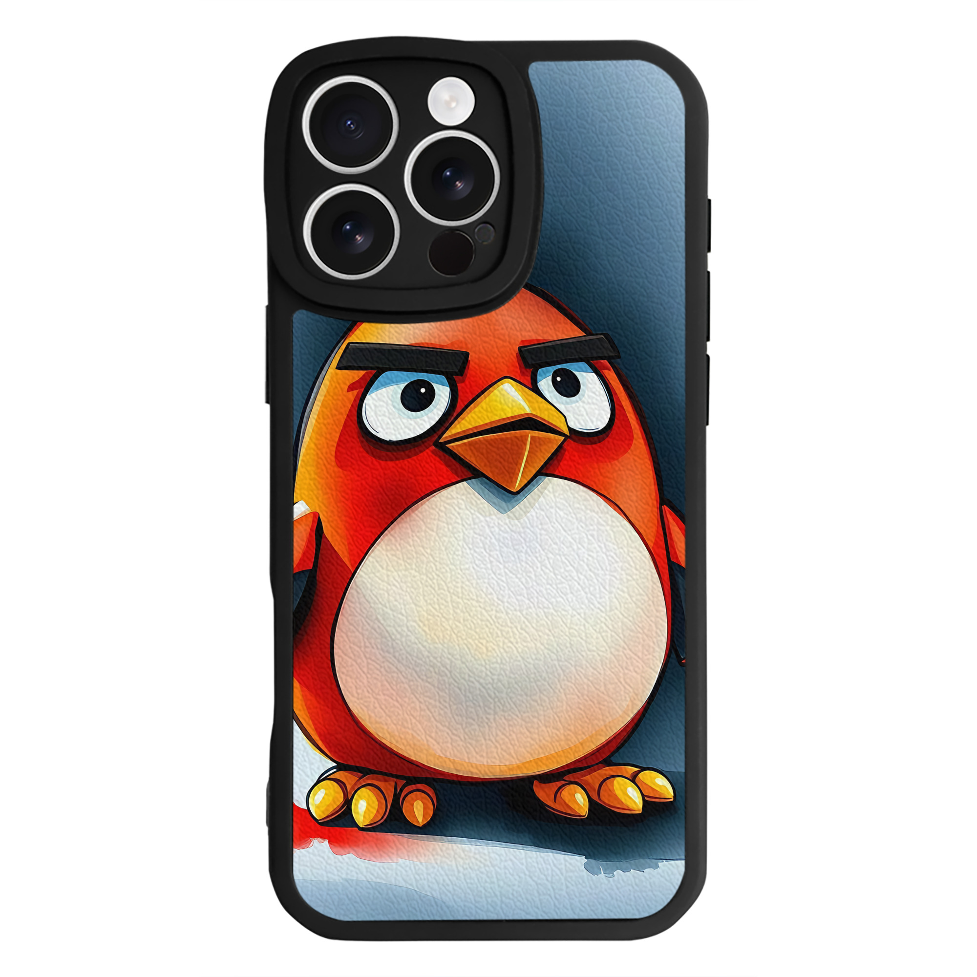 （画像用） Angry Birds アングリーバード 【iPhone 16シリーズ対応】シリコンスマホケース（レザー調） 材質：シリコン